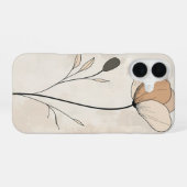 クラシックベージュバド iPhone 16ケース (裏面横)