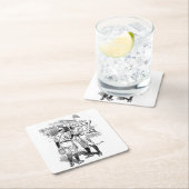 クラシックベースボールコースターセット スクエアペーパーコースター (インサイチュ)