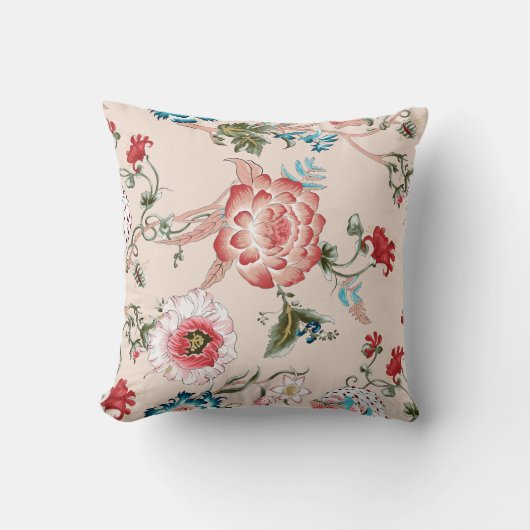 クラシックペイズリーとレースのパタ素晴らしーン，ペルシャ語パット クッション (正面)