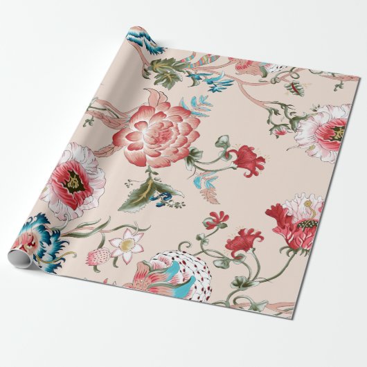 クラシックペイズリーとレースのパタ素晴らしーン,ペルシャ語パット ラッピングペーパー (アンロールド)