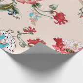 クラシックペイズリーとレースのパタ素晴らしーン,ペルシャ語パット ラッピングペーパー (角)