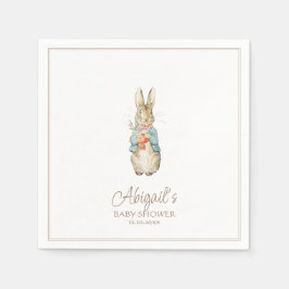 クラシックペーターザラビットウィンターベイビーシャワー スタンダードカクテルナプキン