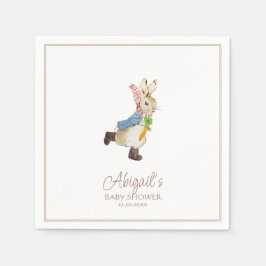 クラシックペーターザラビットウィンターベイビーシャワー スタンダードカクテルナプキン