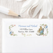 クラシックペーターザラビットツインベイビーシャワー ラベル (インサイチュ)