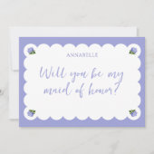 クラシックホタテ紫陽花メイド・オブ・オーナー（花嫁付き添い人）案 カード (正面)