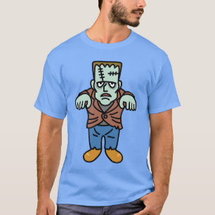 クラシックホラー映画のモンスター ビンテージ モンスター フランク Tシャツ