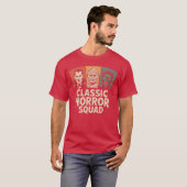 クラシックホラー隊ハロウィンモンスタークルーおもしろグッズ Tシャツ (正面フル)