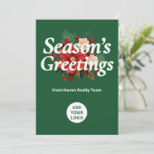 クラシックホリデーカード | カスタムブランディング シーズンカード (スタンド正面)