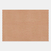 クラシックホリデーグリーンホリーレッドベリー ラッピングペーパーシート (正面2)