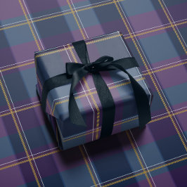 クラシックホリデーシンプルクリスマス柄タータン ラッピングペーパー