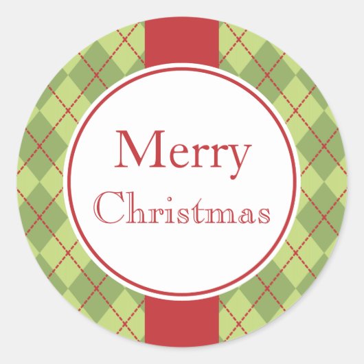 クラシックホリデースタンプ ラウンドシール (正面)