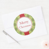 クラシックホリデースタンプ ラウンドシール (封筒)