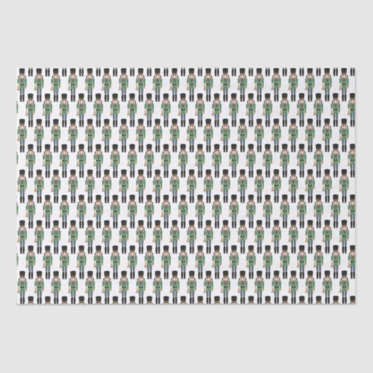 クラシックホリデーズグリーンくるみ割り玩具兵士 薄葉紙 (正面)