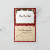 クラシックホリデーデコカスタムフォト シーズンカード (内部)