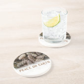 クラシックホリデーパインコーンピースオンアース コースター (側面)