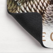 クラシックホリデーパインコーンピースオンアース マウスパッド (コーナー)