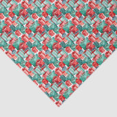 クラシックホリデーパターンクリスマス 薄葉紙 (詳細)