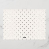 クラシックホリデーフォトカード 箔シーズンカード (裏面)