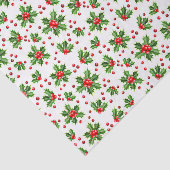 クラシックホリデーホリーツリー離れベリーパターン 薄葉紙 (詳細)