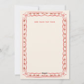 クラシックホリー絵を描フレーム写真 シーズンカード (裏面)