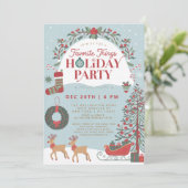 クラシックホリ伝統的ティお気に入りのパーティー 招待状 (スタンド正面)