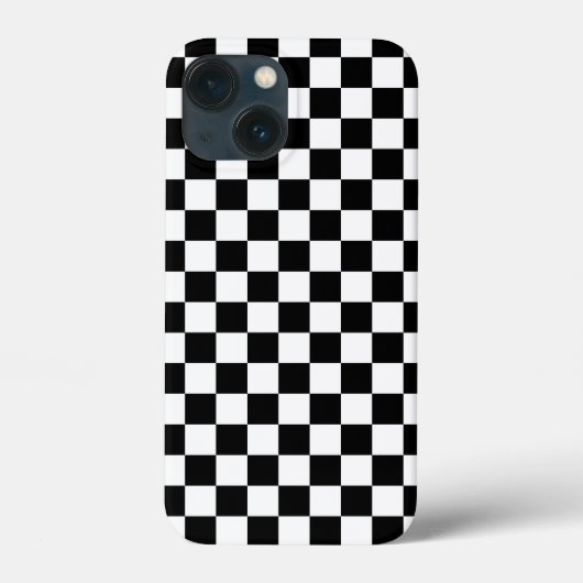 クラシックホワイトとモダンブラックのスクエアボックス柄 Case-Mate iPhoneケース (裏面)