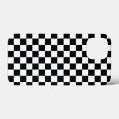 クラシックホワイトとモダンブラックのスクエアボックス柄 Case-Mate iPhoneケース (裏面 (横))