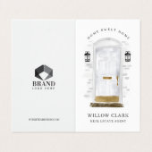 クラシックホワイトウォーター前面ドアフォトサービス 名刺 (外部フラット)