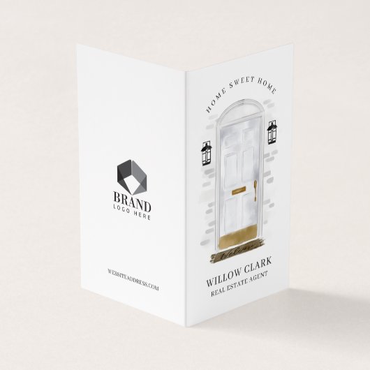 クラシックホワイトウォーター前面ドアフォトサービス 名刺 (外部)