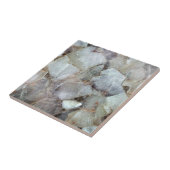 クラシックホワイトクォーツプリントバックスプラッシュ タイル (側面)