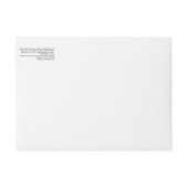 クラシックホワイトコスメティックJARラベル1" x 7.25インチ ラップアラウンドラベル (正面)