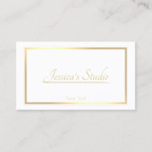 クラシックホワイトトレンディーゴールデンフレームすべてのビジネス – 