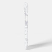 クラシックホワイトバロックフローラエンボス電話ケース Case-Mate iPhoneケース (裏面 / 左)