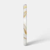 クラシックホワイトマーブルサムスンギャラクシーS22ケース SAMSUNG GALAXYケース (左側面)