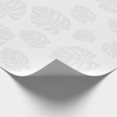 クラシックホワイトラッピング紙熱帯葉 ラッピングペーパー (角)