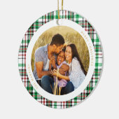 クラシックホワイトリード写真 セラミックオーナメント (左)