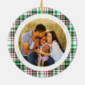 クラシックホワイトリード写真 セラミックオーナメント (裏面)