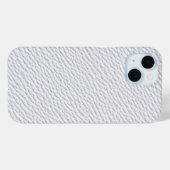 クラシックホワイトレザー調のテクスチャーiPhoneケース Case-Mate iPhoneケース (裏面 (横))