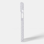 クラシックホワイトレザー調のテクスチャーiPhoneケース Case-Mate iPhoneケース (裏面 / 左)