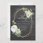 クラシックホワイトローズグリーナリー結婚金ゴールド (正面)