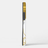 クラシックホワイト金ゴールドフラワーエレガントゴールデンバックグラウンド Case-Mate iPhoneケース (裏面 / 右)