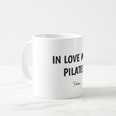 クラシックホワイト11オズマグ | In Love With Pilates コーヒーマグカップ (正面左)