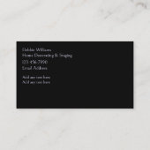 クラシックホーム飾とステージング 名刺 (裏面)