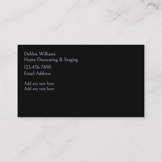 クラシックホーム飾とステージング 名刺 (裏面)