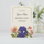 クラシックボタニカルガーデンの誕生日招待状 招待状 (スタンド正面)