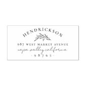 クラシックボタニカルブランチ名&差出人住所 セルフインキングスタンプ (デザイン)