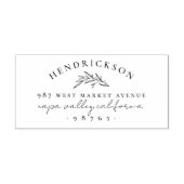 クラシックボタニカルブランチ名&差出人住所 ラバースタンプ (インプリント)