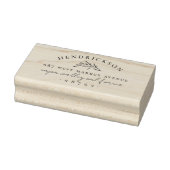 クラシックボタニカルブランチ名&差出人住所 ラバースタンプ (スタンプ)