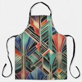 クラシックボホジャジージオメトリックエレガントデザイン エプロン (正面)