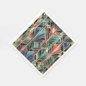 クラシックボホジャジージオメトリックエレガントデザイン スタンダードランチョンナプキン (角)